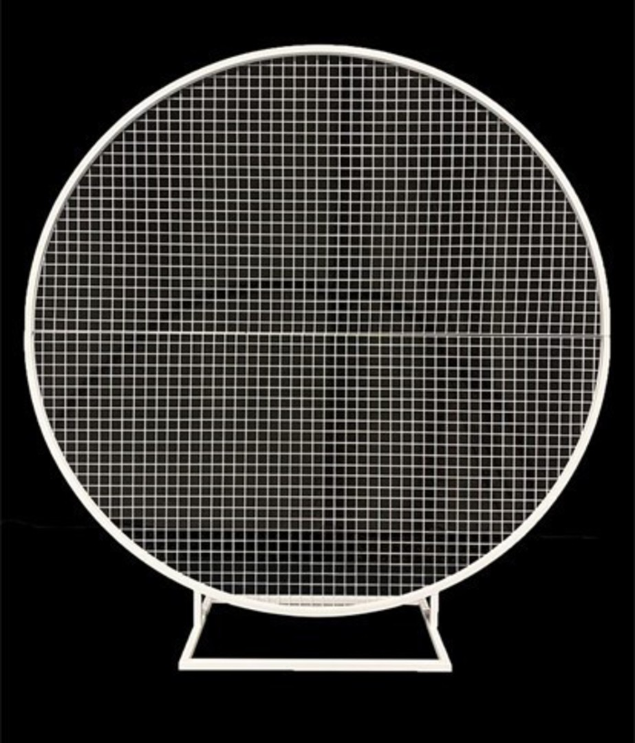 White Round Flower/Balloon Mesh Frame (190cm D x 2m H) image 0